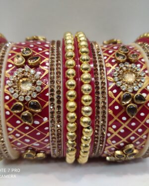 Bridal Wedding Chuda, Red Color, Rs 120 each Set, Box of 3 Sets Price