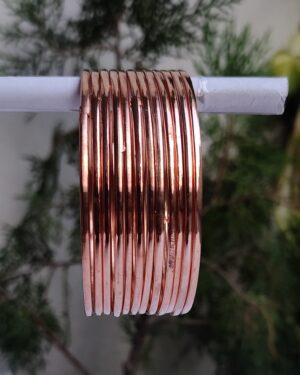Plain Metal Bangles For Girls & Teens, Copper Color, Rs 16.50 Per Dozen, Box of 12 Dozen