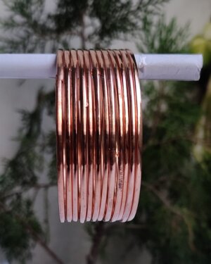 Plain Metal Bangles For Girls & Teens, Copper Color, Rs 16.50 Per Dozen, Box of 12 Dozen