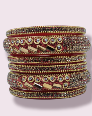 6 Piece Glass Kangan Set, Red Color, Rs 90 per Set, Mix Size, Box of 4 Set