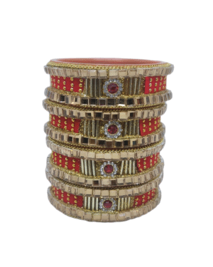 Stone Stud Acrylic/Plastic Nali Kangan, Mix Size, Red Color, Rs 40.85 each Pair, Box of 6 Pair