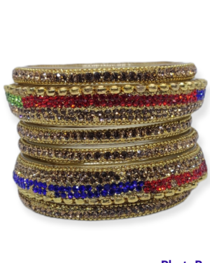 6 Piece Glass Kangan Set, Multi Color, Rs 90 per Set, Mix Size, Box of 4 Set