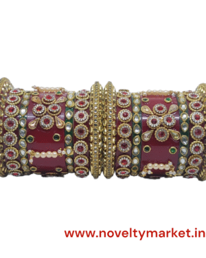 Designer Acrylic Bridal Wedding Suhag Chuda, Red Color, Mix Size (28-26-24), Rs 340/- Each Set, Box of 4 Sets
