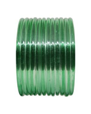 Indian Plain Jelly Glass Bangles, 6 Dozen Packing, Pepsi Color, Mix Size (28-26-24-22) Packing, Rs 26=75/- Per Dozen