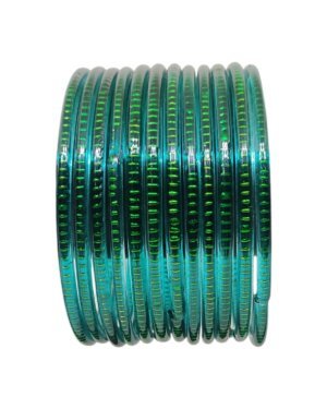 Designer Glass Bangles, 6 Dozen Packing, Radium Color, Mix Size (28-26-24-22) Packing, Rs 28=50/- Per Dozen
